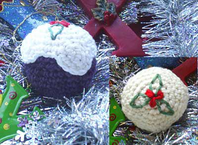 Crochet Christmas pudding